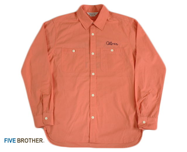 FIVEBROTHER ファイブブラザー 長袖シャツ メンズ ロング
