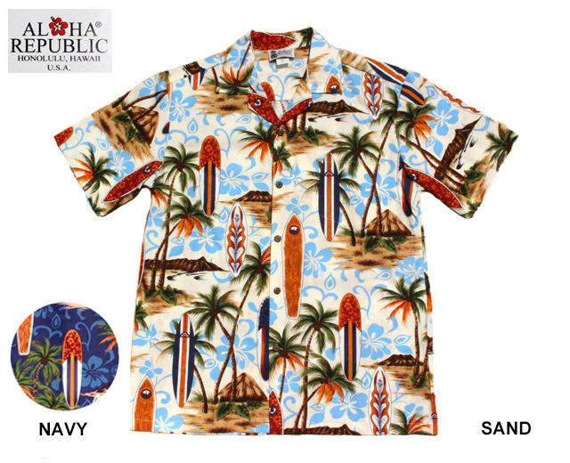  ALOHA REPUBLIC アロハシャツ ハワイ製