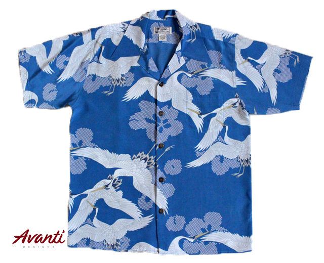 AVANTI/アヴァンティ アロハシャツ 「New Beginnings」 鳥 青