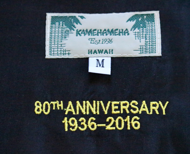 KAMEHAMEHA/カメハメハ アロハシャツ 80周年記念 アンスリウム