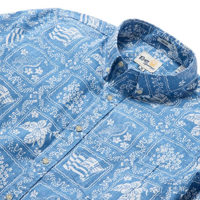 レインスプーナー 長袖アロハシャツ ラハイナセーラー 