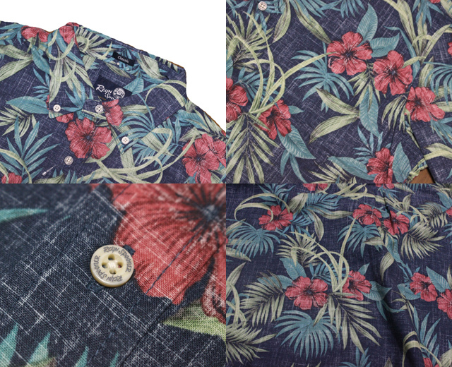 Reynspooner レインスプーナー アロハシャツ PALM FLORAL パーム