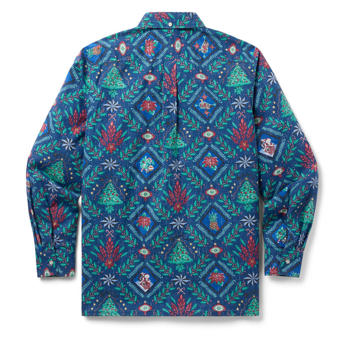 レインスプーナー クリスマス ハワイ製 長袖 シャツ XSサイズ 2006 レインスプーナー クリスマス ハワイ製 長袖 シャツ XSサイズ 2006