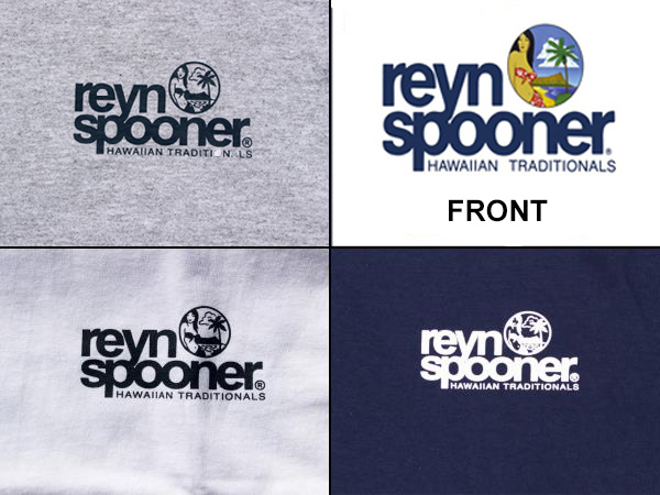Reyn Spooner レインスプーナー ロゴ Tシャツ Tee アメカジ グレー ネイビー 白 ホワイト