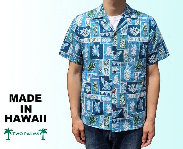 トゥーパームス アロハシャツ 着用画像