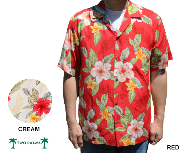トゥーパームス アロハシャツ 着用画像