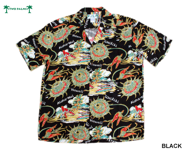 トゥーパームス アロハシャツ ハワイ製
