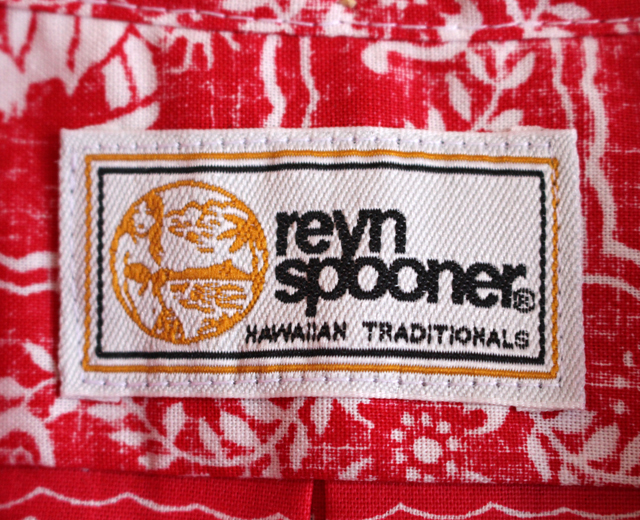 Reyn Spooner/レインスプーナーのタグ・サイズ感 アロハシャツ通販